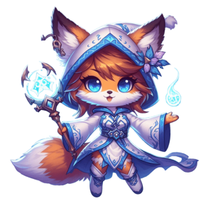 Cute Heroes: Fox Arcane Mage_1