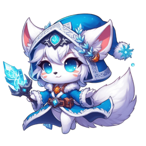 Cute Heroes: Fox Frost Mage_2