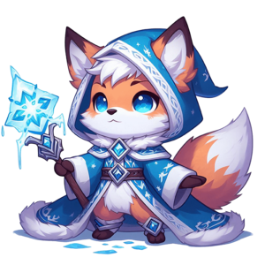 Cute Heroes: Fox Frost Mage_1