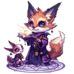 Cute Heroes: Fox Warlock_1