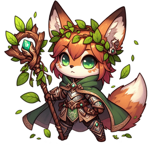 Cute Heroes: Fox Druid_2