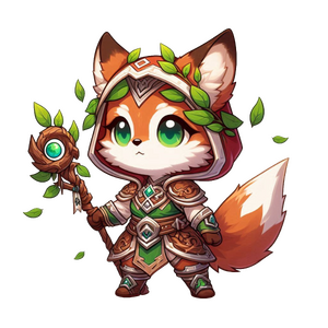 Cute Heroes: Fox Druid_1